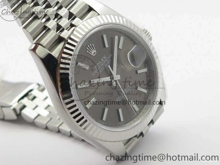 0102 New DateJust 41 126334 ARF 1:1 Best Edition 904L Steel Gray Dial on Jubilee Bracelet A2824 V Durable 3119